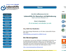 Tablet Screenshot of lebenshilfe-offenbach.de